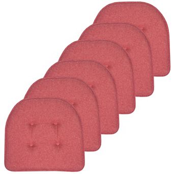 Sweet Home 6-Pack U-Shaped Memory Foam No-Slip Back Chair Cushions