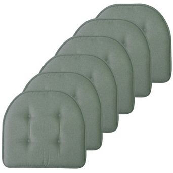 Sweet Home 6-Pack U-Shaped Memory Foam No-Slip Back Chair Cushions