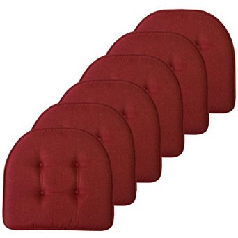 Sweet Home 6-Pack U-Shaped Memory Foam No-Slip Back Chair Cushions