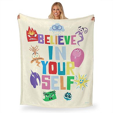 Disney / Pixar's Inside Out 2 "Believe In Yourself" Throw Blanket