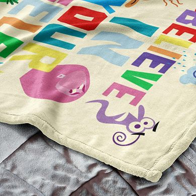 Disney / Pixar's Inside Out 2 "Believe In Yourself" Throw Blanket