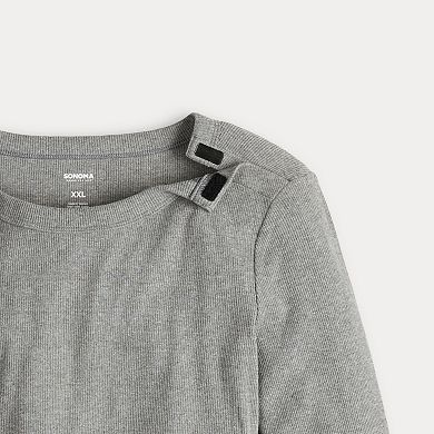 Women's Sonoma Goods For Life® Adaptive Rib Long Sleeve T-Shirt