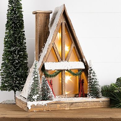 Melrose Vintage A-Frame Ski Lodge Display Table Decor