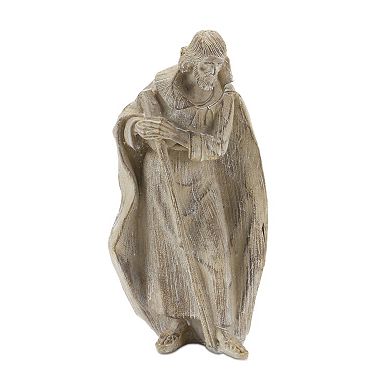 Melrose Washed Finish Holy Family Nativity Figurines 3-Piece Set