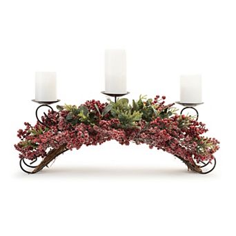 Melrose Pine and Berry Centerpiece Table Decor
