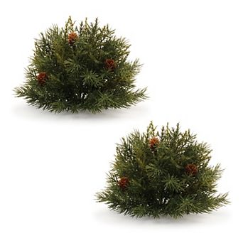 Melrose Pine Half Orb with Pinecones Table Decor 2 pc Set