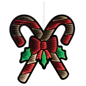 Melrose Holiday Double Candy Cane 23.5 in Ekko Light