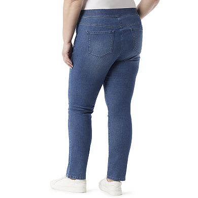 Plus Size Gloria Vanderbilt Tummy Control Pull-On Stretch Jeans