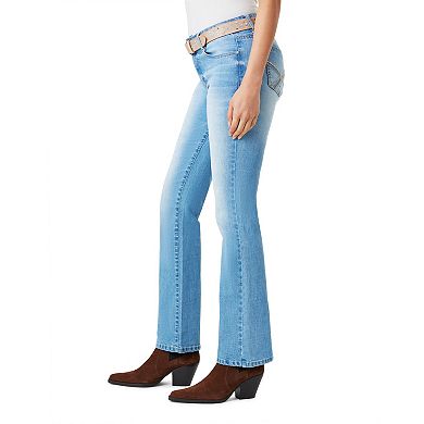 Juniors' WallFlower Luscious Curvy Insta Stretch Mid-Rise Slim Belted Bootcut