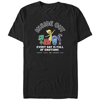 Disney / Pixar Inside Out Big & Tall Every Day Is Full Of Emotions Graphic Tee