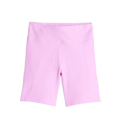 Girls 6-20 SO® High-Rise Ribbed Bike Shorts in Regular & Plus Size