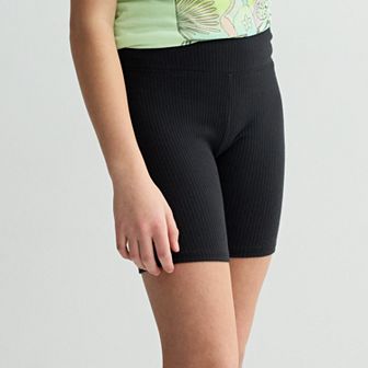 Girls 6-20 SO® High-Rise Ribbed Bike Shorts in Regular & Plus Size