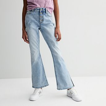 Girls 6-20 SO® Butterfly Applique Flare Jeans in Regular and Plus Size