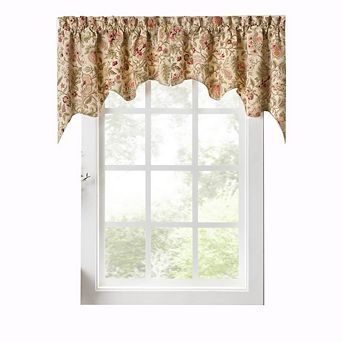Regency Swag Shaped 3" Rod Pocket Valances For Windows