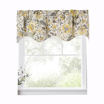 Regency Scallop Shaped 3" Rod Pocket Valances For Windows