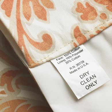 Boxtree Scallop 3" Rod Pocket Valance For Windows 50" X 16" Orange