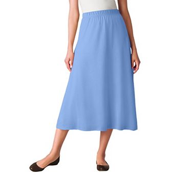 Woman Within Plus Size Petite 7-Day Knit A-Line Skirt