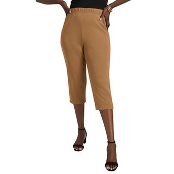 Jessica London Women's Plus Size Soft Ease Capri