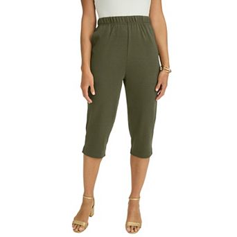 Jessica London Women's Plus Size Soft Ease Capri