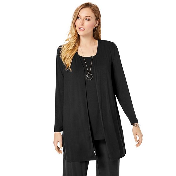 Jessica, Long sleeve knitted cardigan with back crossed