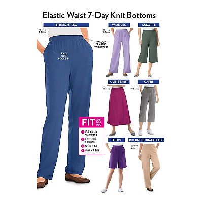 Woman Within Plus Size 7-Day Knit Capri