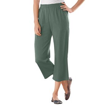 Woman Within Plus Size 7-Day Knit Capri