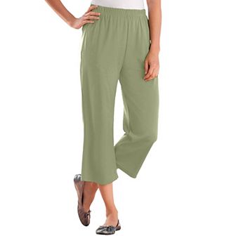 Woman Within Plus Size 7-Day Knit Capri