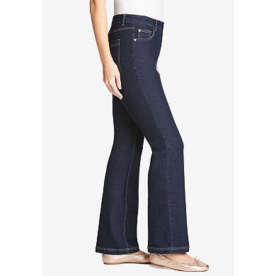 Woman Within Plus Size Stretch Denim Five-Pocket Bootcut Jeans