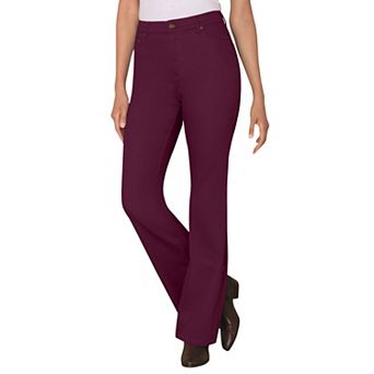 Woman Within Plus Size Stretch Denim Five-Pocket Bootcut Jeans