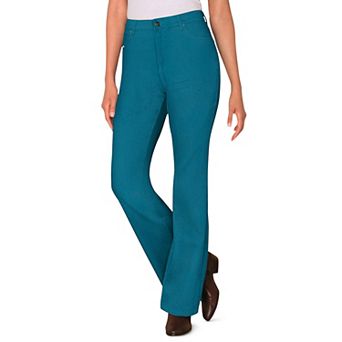 Woman Within Plus Size Stretch Denim Five-Pocket Bootcut Jeans