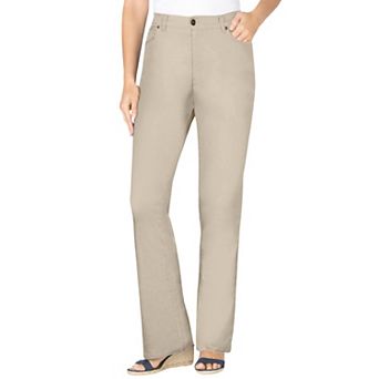 Woman Within Plus Size Stretch Denim Five-Pocket Bootcut Jeans