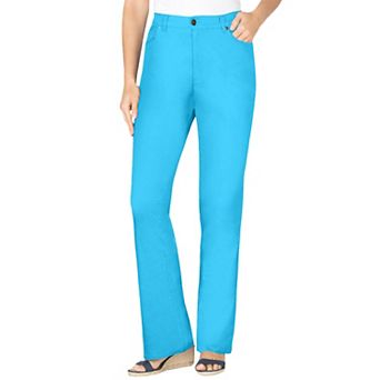 Woman Within Plus Size Stretch Denim Five-Pocket Bootcut Jeans