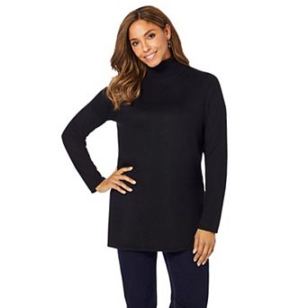 Jessica London Women's Plus Size Carefree Cashmere Turtleneck