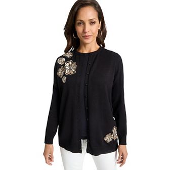 Jessica London Women's Plus Size Fine Gauge Cardigan