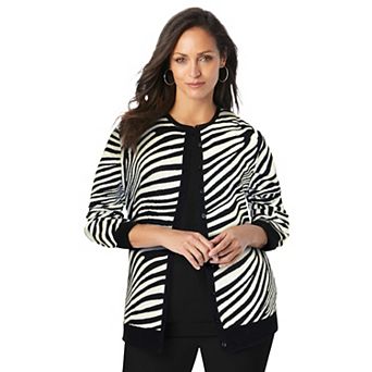 Jessica London Women's Plus Size Fine Gauge Cardigan
