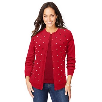 Jessica London Women's Plus Size Fine Gauge Cardigan