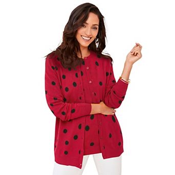 Jessica London Women's Plus Size Fine Gauge Cardigan