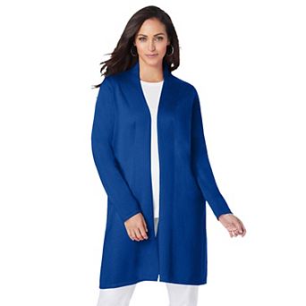 Jessica London Women's Plus Size Fine Gauge Cardigan Topper