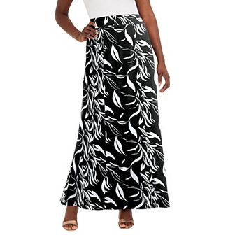 Jessica London Women's Plus Size Stretch Knit Maxi Skirt