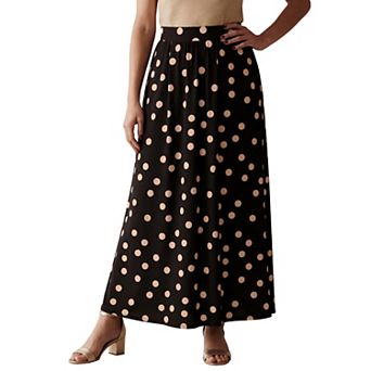 Jessica London Women's Plus Size Stretch Knit Maxi Skirt