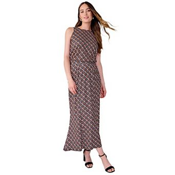 Jessica London Women's Plus Size Petite Stretch Knit Maxi Skirt