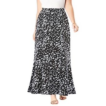 Jessica London Women's Plus Size Stretch Knit Maxi Skirt