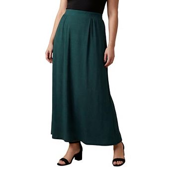 Jessica London Women's Plus Size Stretch Knit Maxi Skirt