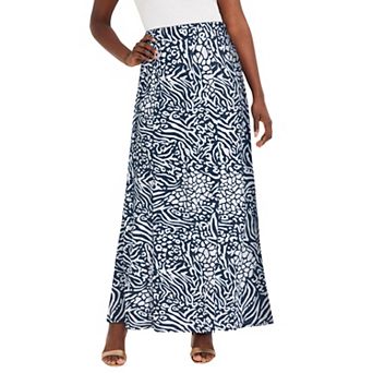 Jessica London Women's Plus Size Stretch Knit Maxi Skirt