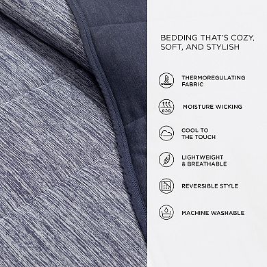 Lush Decor Cooling Reversible Quilted Blanket Set