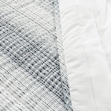 Lush Decor Yarn Dyed Textured Stripe Waffle Quilt Set