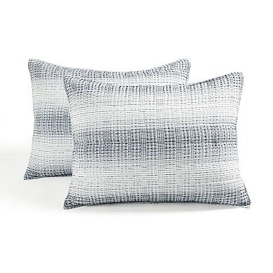 Lush Decor Yarn Dyed Textured Stripe Waffle Quilt Set