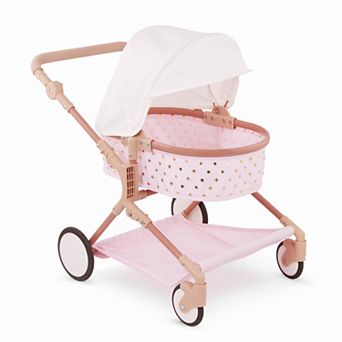Battat LullaBaby Double Doll Stroller Pink Carriage