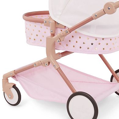 Battat LullaBaby Double Doll Stroller Pink Carriage