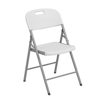 Techni Home 4 pc Granite White Folding Chairs Set
